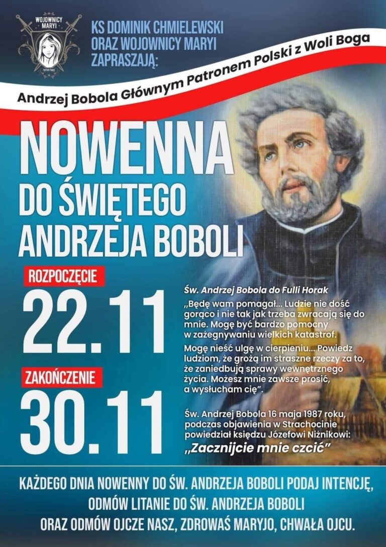 Nowenna do św. Andrzeja Boboli