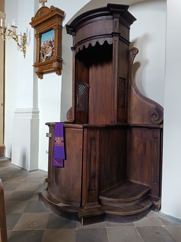 spowiedź, konfesjonał